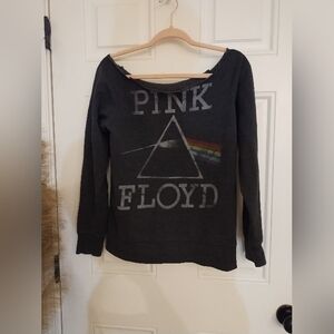 Pink Floyd off shoulder sweatshirt